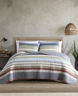 Eddie Bauer Salmon Ladder Stripe Quilt Collection