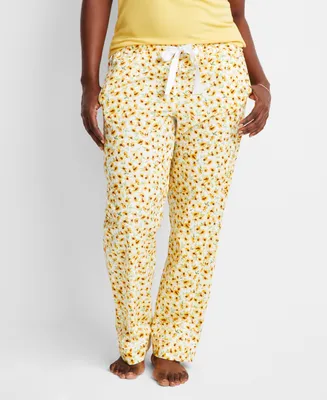 State of Day Women's Printed Poplin Pajama Pants Xs-3X, Created for Macy's