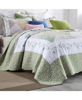 MarCielo 3 Piece Printed Quilt Set Bedspread Set B029