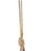 Rosemary Lane Metal Tibetan Inspired Decorative Cow Bell with Jute Hanging Rope, Set of 3, 12",9",6"H