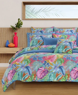 J by J Queen Hanalei Tropical 3-Pc Comforter Set, King/California King