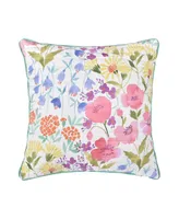 J by J Queen Jules Wildflower Quilted Decorative Pillow, 18" x 18"