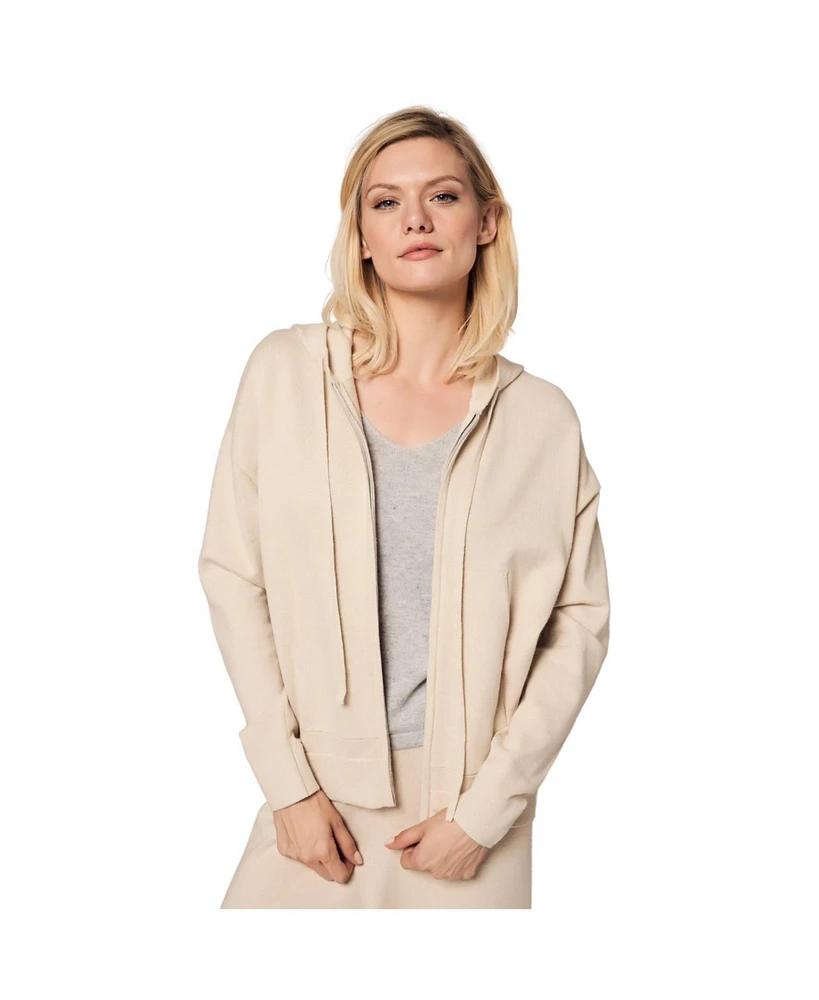 Bellemere Women's Sporty Cotton Cashmere Hoodie