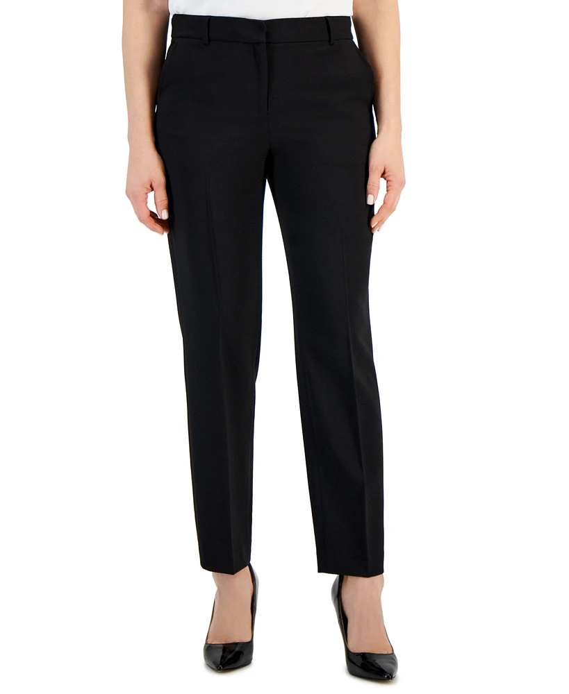 Anne Klein Women's Grace Mid Rise Straight-Leg Ankle Pants