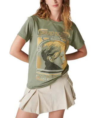 Lucky Brand Women's Bowie Concert Graphic-Print T-Shirt