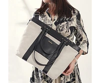 Sunveno Large Canvas Diaper Tote Bag