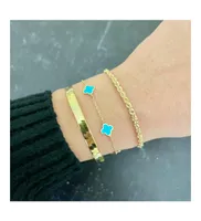 The Lovery Mini Turquoise Clover Bracelet