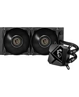 Msi Mag Coreliquid P240 Mag Series Coreliquid P240 Aio Liquid Cpu Cooler - 240 mm Radiator - Dual 120 mm Pwm Fans, Black