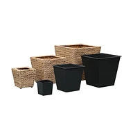 vidaXL Raised Beds 3 pcs Water Hyacinth