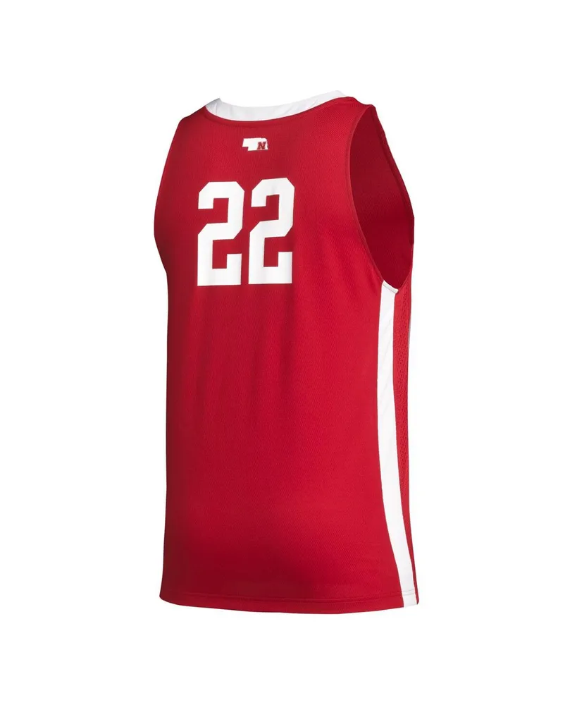 Men's adidas #22 Scarlet Nebraska Huskers Swingman Jersey