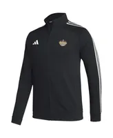 Men's adidas Black Los Angeles Kings Raglan Full-Zip Track Jacket