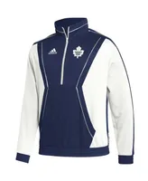 Men's adidas Blue Toronto Maple Leafs Team Classics Half-Zip Jacket