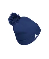 Men's adidas Navy Georgia Tech Yellow Jackets 2023 Sideline Cold.rdy Cuffed Knit Hat with Pom