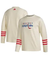 Men's adidas Cream Washington Capitals Aeroready Pullover Sweater