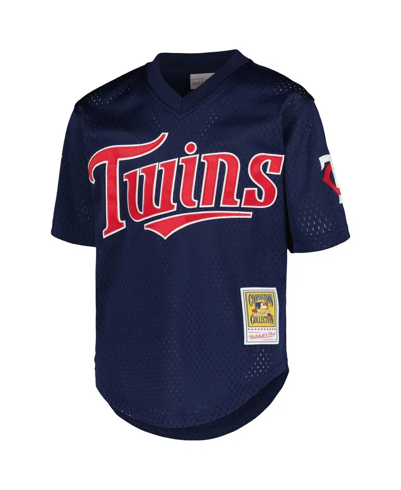 Big Boys Mitchell & Ness David Ortiz Navy Minnesota Twins Cooperstown Collection Mesh Batting Practice Jersey