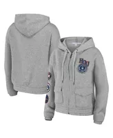 Women's Wear by Erin Andrews Gray Houston Astros Full-Zip Hoodie