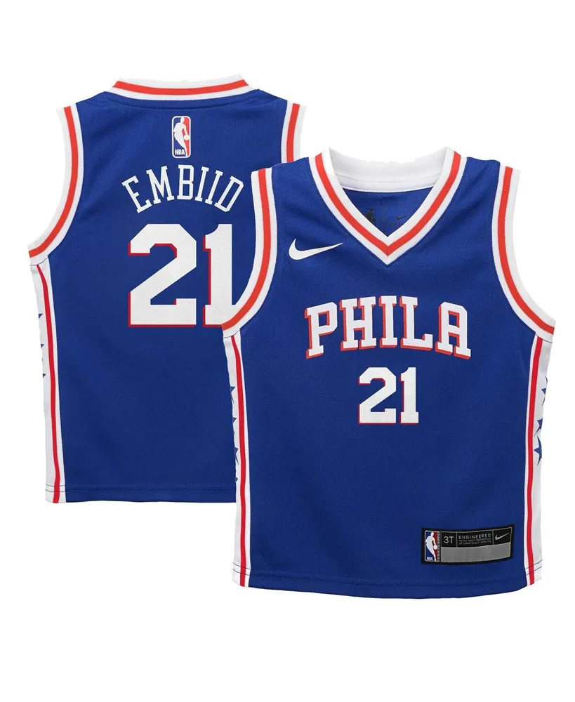 Nike Infant Boys and Girls Nike Joel Embiid Royal Philadelphia 76ers  Swingman Player Jersey - Icon Edition