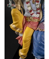 Lladro Radha Krishna on a Swing Figurine