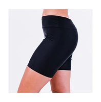 Calypsa Women's Mid-Thigh Swim Shorts