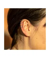 Waterfall High Ear Multi Color Cuff Earrings