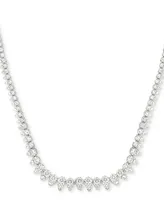 Diamond 17" Collar Necklace (5 ct. t.w.) in 14k White Gold