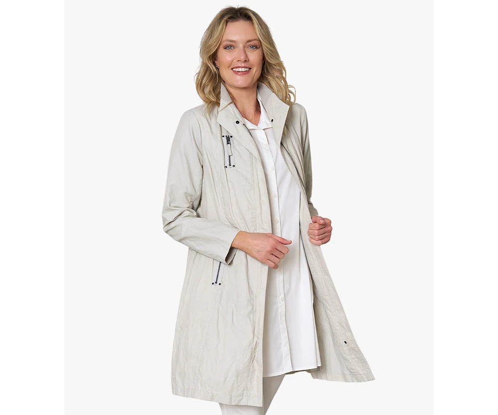 Stella Carakasi Women's Water Repellent Zip-Front Moto Inspired Favorite Jacket