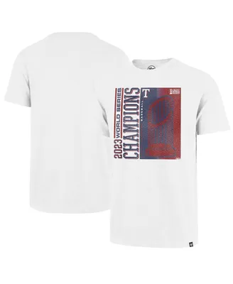 Men's '47 Brand White Texas Rangers 2023 World Series Champions Playoff Scrum T-shirt