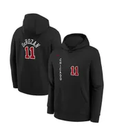 Big Boys Nike DeMar DeRozan Black Chicago Bulls 2023/24 City Edition Name and Number Pullover Hoodie