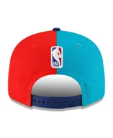 Youth Boys New Era Black, Navy Brooklyn Nets 2023/24 City Edition 9FIFTY Snapback Adjustable Hat