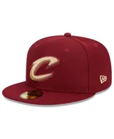 Men's New Era Wine Cleveland Cavaliers 2023/24 City Edition Alternate 59FIFTY Fitted Hat