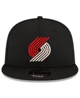 Men's New Era Black Portland Trail Blazers 2023/24 City Edition Alternate 9FIFTY Snapback Adjustable Hat