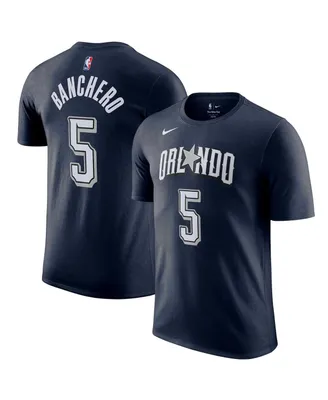 Men's Nike Paolo Banchero Navy Orlando Magic 2023/24 City Edition Name and Number T-shirt