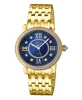 GV2 by Gevril Women's Marsala Gold-Tone Stainless Steel Watch 37mm