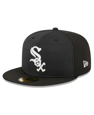 Men's New Era Black Chicago White Sox Quilt 59FIFTY Fitted Hat