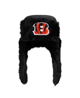 Men's New Era Black Cincinnati Bengals Trapper Hat