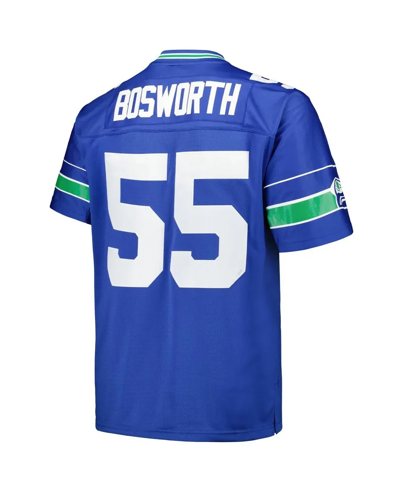 Men's Mitchell & Ness Brian Bosworth Royal Seattle Seahawks Big Tall 1987 Legacy Retired Player Jersey