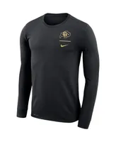Men's Nike Black Colorado Buffaloes Logo Stack Legend Performance Long Sleeve T-shirt