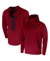 Men's Nike Cardinal Arkansas Razorbacks 2-Hit Performance Pullover Hoodie