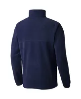 Men's Columbia Navy Atlanta Braves Steens Mountain Full-Zip Jacket