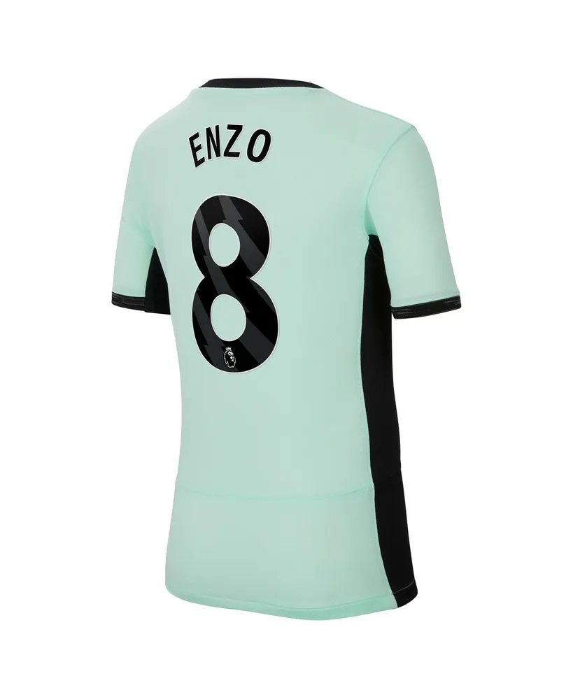 Big Boys Nike Enzo Fernandez Mint Chelsea 2023/24 Third Stadium Replica Player Jersey