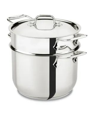 All-Clad Stainless Steel 6 Qt. Covered Multi-Pot with Pasta Insert