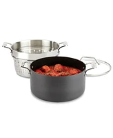 All-Clad Essentials Hard Anodized Nonstick Cookware, Stockpot with Multi-Purpose Insert and Lid