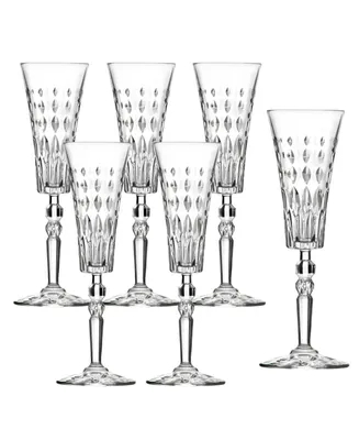 Lorren Home Trends Marilyn Set of 6 Flutes