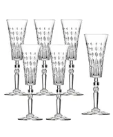 Lorren Home Trends Marilyn Set of 6 Flutes