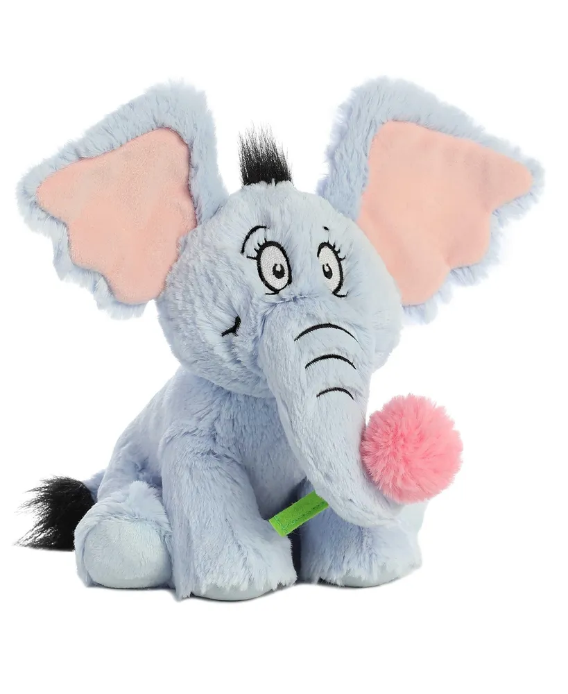 Aurora Medium Horton Dr. Seuss Whimsical Plush Toy Blue 12"