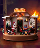 8" Animated Musical Santa's Workshop