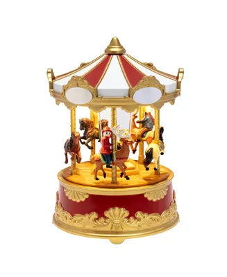 5.75" Animated Musical Carousel