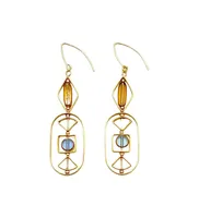 Art 2208E Glass Art Earrings