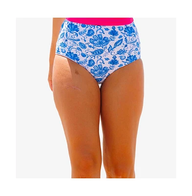 Calypsa Women's High-Waisted Bikini Bottom