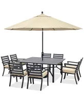 Astaire 64" Square Outdoor Slat Top Dining Table